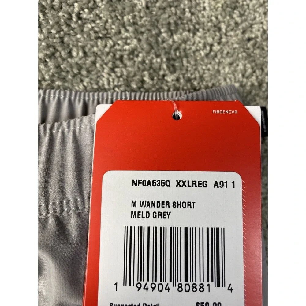 NWT The North Face Men's Wander Shorts 2.0 Meld Grey 2XL Gorpcore Activewear